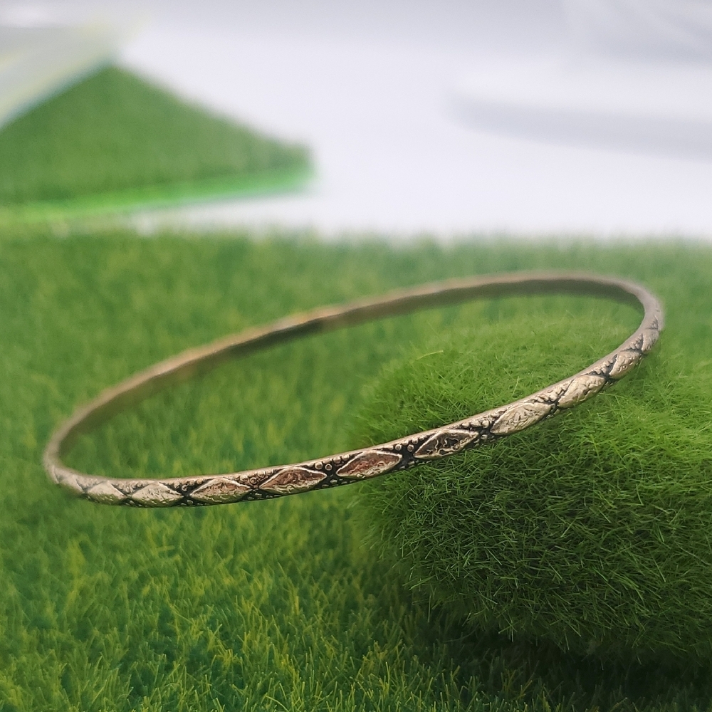 Elegant Gold Tone Tibetan Bangle Bracelet B3314